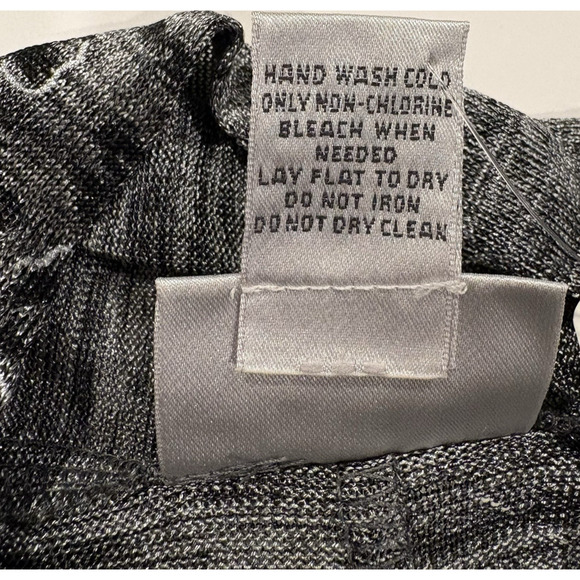 CHICOS Travelers Animal Print Open Front Cardigan Gray Black Large (Chicos 2) - Picture 8 of 9